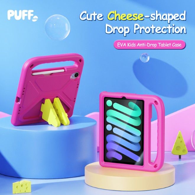 Dux Ducis - iPad mini 7 (2024) / mini 6 (2021) Hülle - Robustes EVA Case - Puff Series - pink