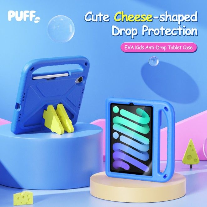 Dux Ducis - iPad mini 7 (2024) / mini 6 (2021) Hülle - Robustes EVA Case - Puff Series - blau