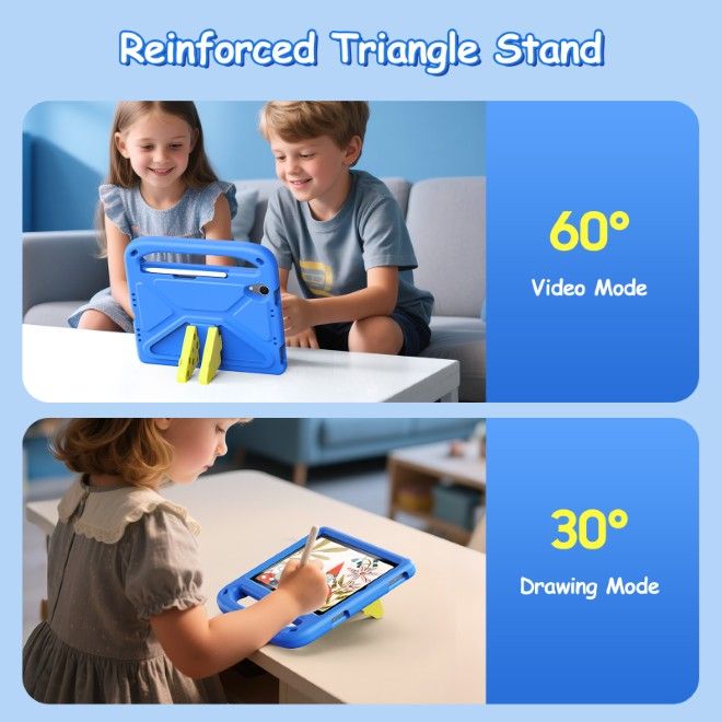 Dux Ducis - iPad mini 7 (2024) / mini 6 (2021) Hülle - Robustes EVA Case - Puff Series - blau
