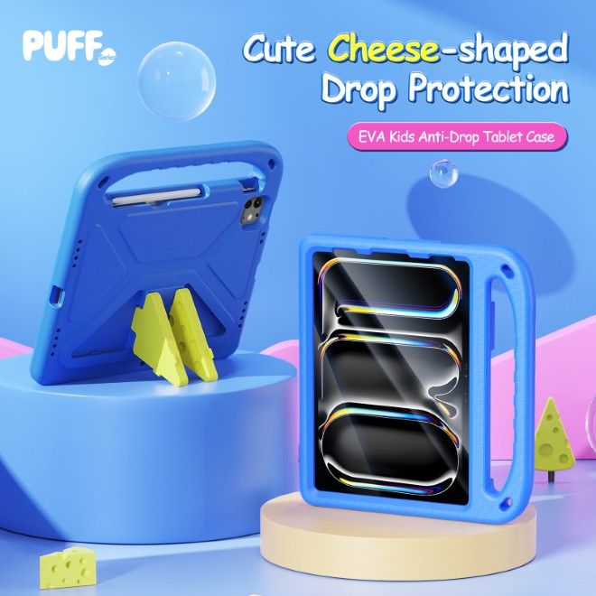 Dux Ducis - iPad Air 11 (2022/2020) / iPad Pro 11 (2022/2021/2020) Hülle - Robustes EVA Case - Puff Series - blau