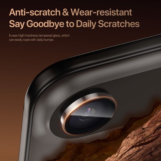 Dux Ducis - iPhone Air Kamera Schutzglas - HAWK Series - Natural Titanium