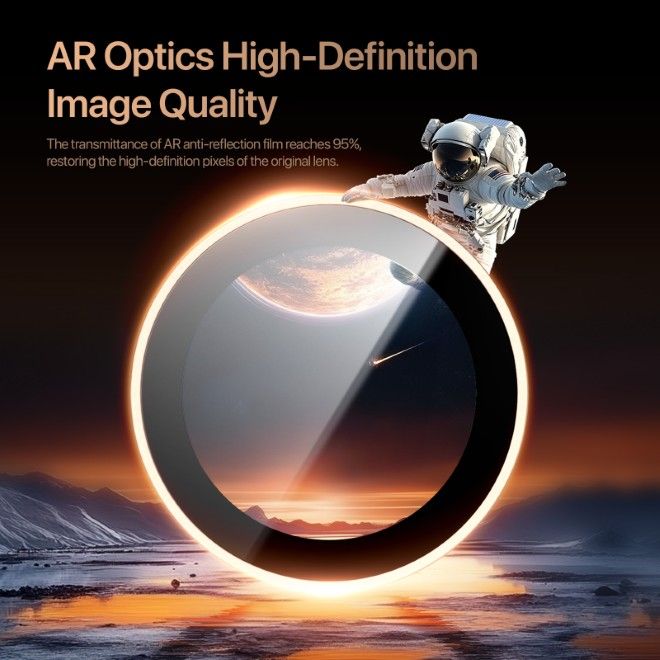 Dux Ducis - iPhone 17 Pro / Pro Max Kamera Schutzglas - HAWK Series - silber