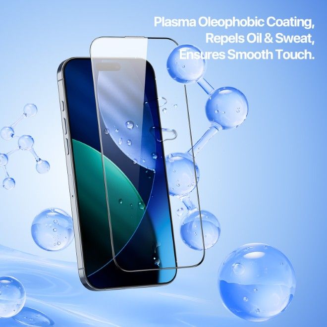 Dux Ducis - iPhone 17 Schutzglas - mit Auto Alignment Kit - Roga Series - schwarz