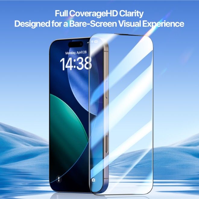 Dux Ducis - iPhone 17 Pro Schutzglas - mit Auto Alignment Kit - Roga Series - schwarz