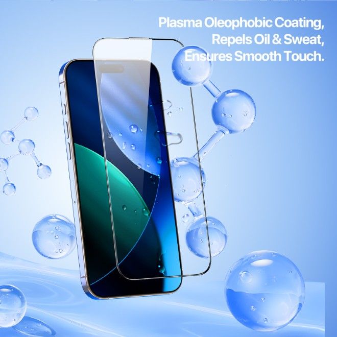 Dux Ducis - iPhone 17 Pro Schutzglas - mit Auto Alignment Kit - Roga Series - schwarz