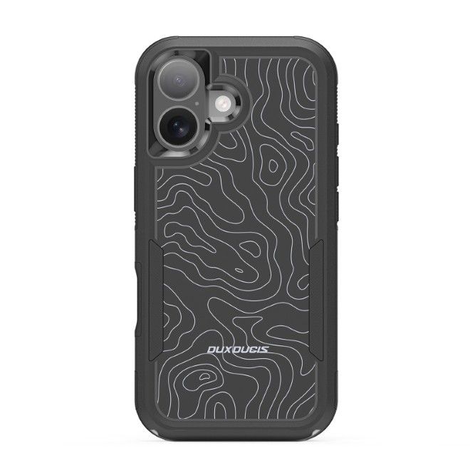 Dux Ducis - iPhone 17 Hülle - Robustes TPU und PC Case - 3m Fallsicher - Shld Series - Contour Muster
