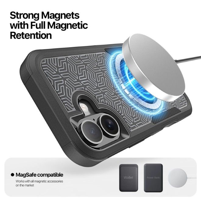 Dux Ducis - iPhone 17 Hülle - Robustes TPU und PC Case - 3m Fallsicher - Shld Series - Triangle Muster