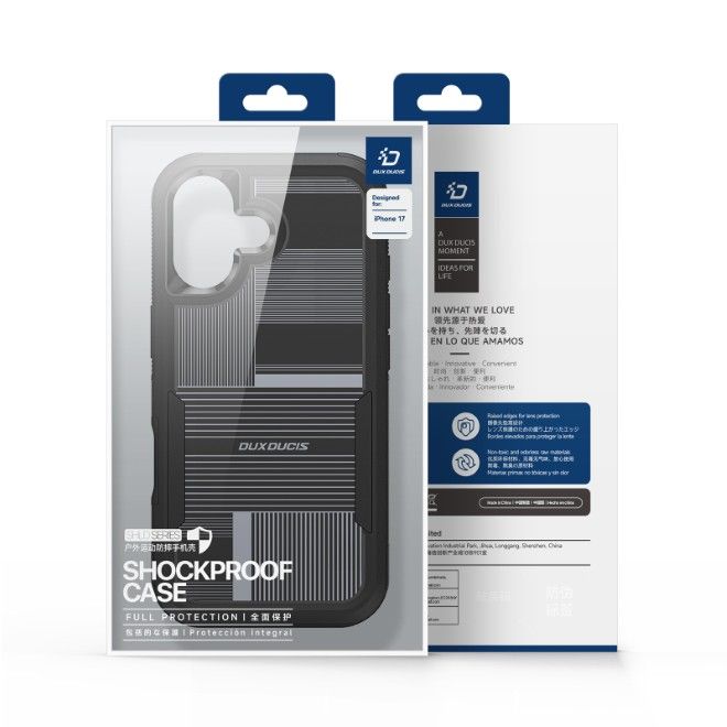 Dux Ducis - iPhone 17 Hülle - Robustes TPU und PC Case - 3m Fallsicher - Shld Series - Umbra Muster