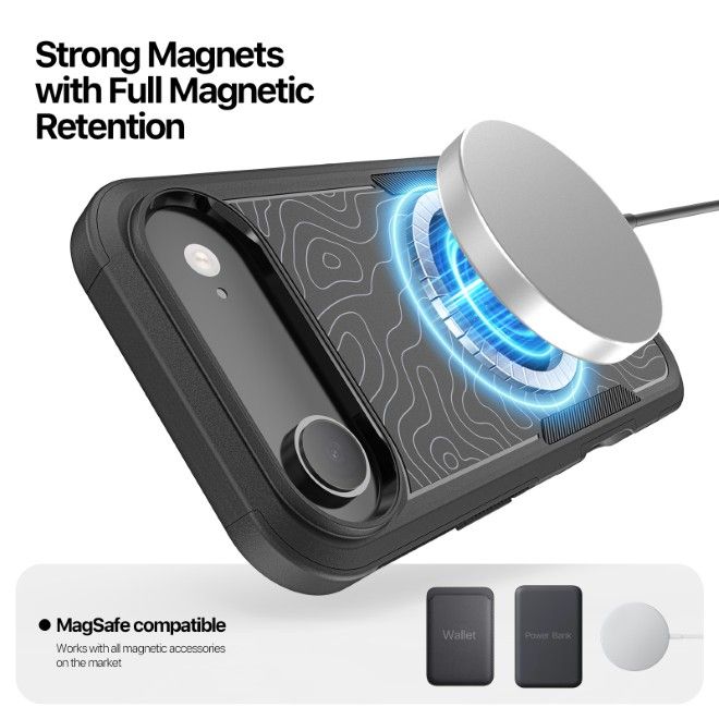 Dux Ducis - iPhone Air Hülle - Robustes TPU und PC Case - 3m Fallsicher - Shld Series - Contour Muster