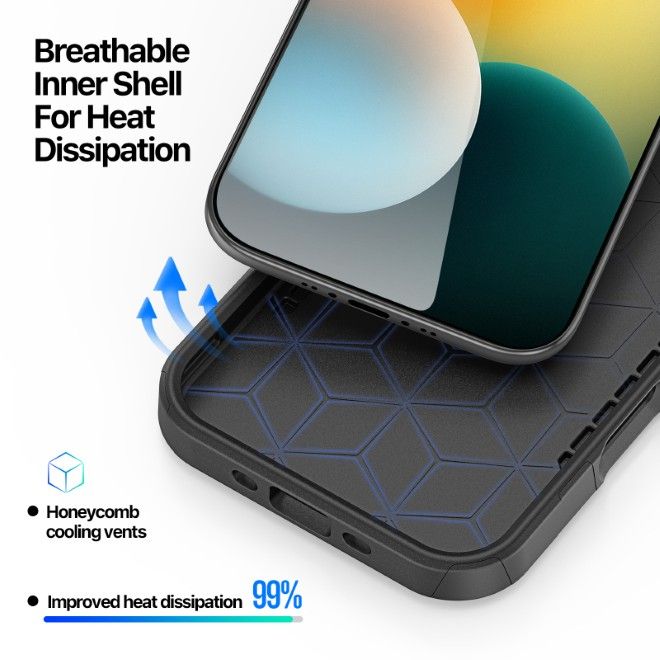 Dux Ducis - iPhone Air Hülle - Robustes TPU und PC Case - 3m Fallsicher - Shld Series - Contour Muster