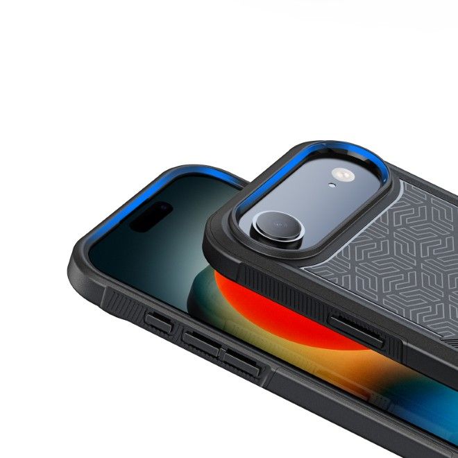 Dux Ducis - iPhone Air Hülle - Robustes TPU und PC Case - 3m Fallsicher - Shld Series - Triangle Muster