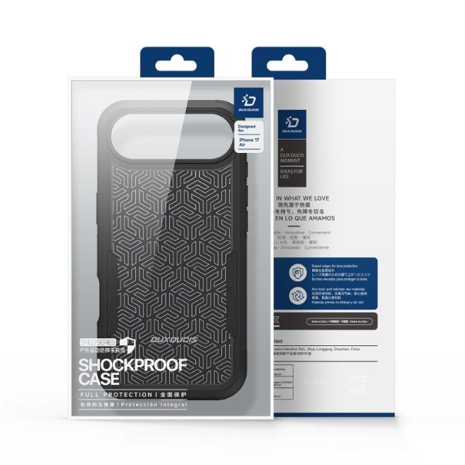 Dux Ducis - iPhone Air Hülle - Robustes TPU und PC Case - 3m Fallsicher - Shld Series - Triangle Muster