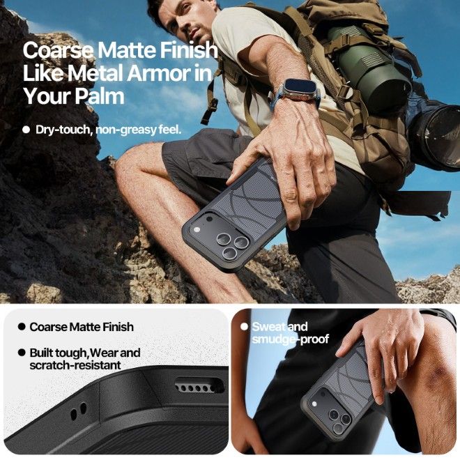 Dux Ducis - iPhone 17 Pro Hülle - Robustes TPU und PC Case - 3m Fallsicher - Shld Series - Rhythm Muster