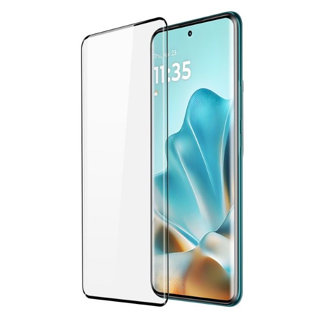 Dux Ducis - Motorola Edge 60 Fusion Schutzglas - aus gehärtetem Glas - Curved - schwarz