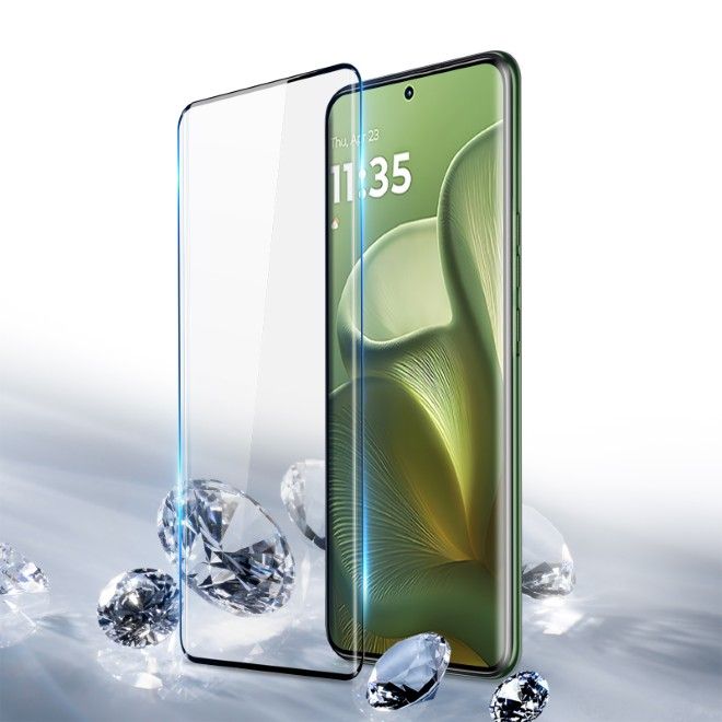 Dux Ducis - Motorola Edge 60 Schutzglas - aus gehärtetem Glas - Curved - schwarz