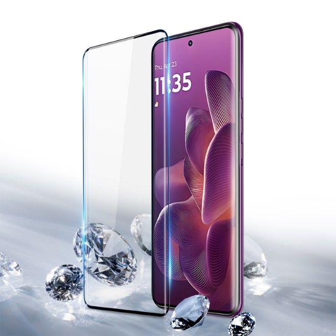 Dux Ducis - Motorola Edge 60 Pro Schutzglas - aus gehärtetem Glas - Curved - schwarz