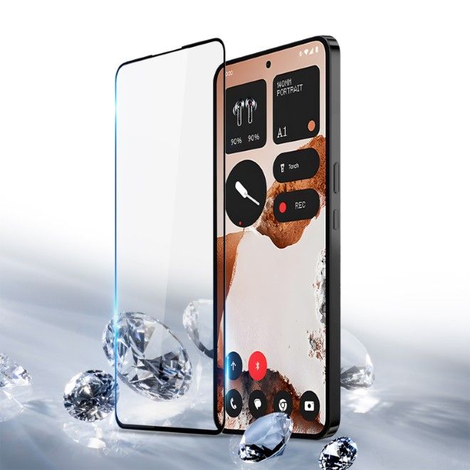 Dux Ducis - Nothing CMF Phone 2 Pro Schutzglas - aus gehärtetem Glas - 10D - schwarz