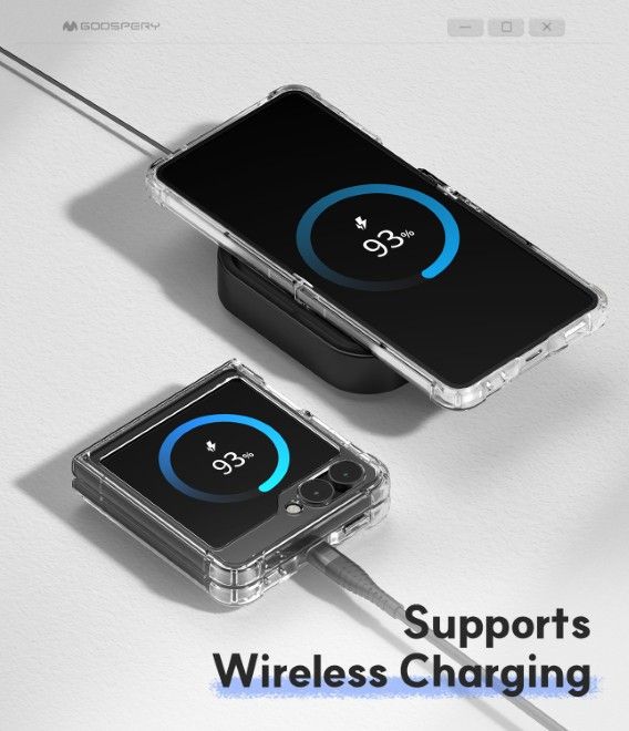 Goospery - Samsung Galaxy Z Flip7 Hülle - Super Protect Case Series - transparent