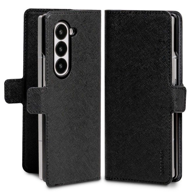 Goospery - Samsung Galaxy Z Fold7 Hülle - Premium Diary Case Series - schwarz
