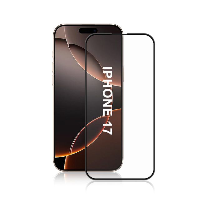 iPhone 17 Panzerglas 2.5D Full Cover - Full Glue Displayschutz (0.33 mm) - schwarz