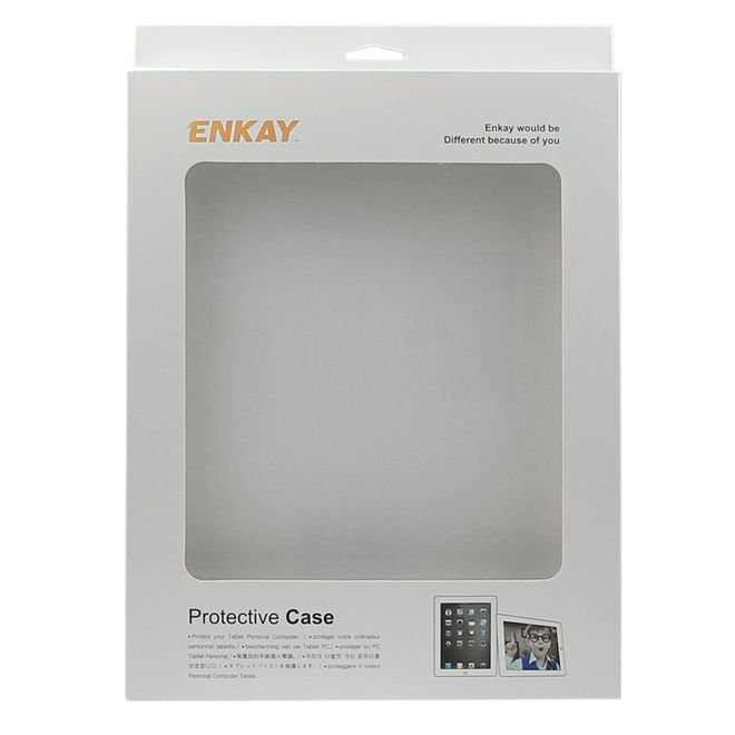 Enkay - Samsung Galaxy Tab A 9.7  Cover - Hülle aus Leder - rotierbar - weiss