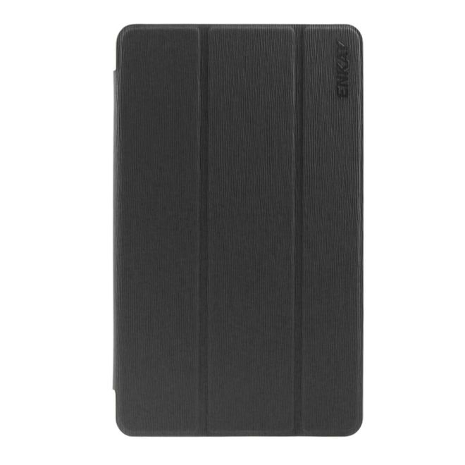 Enkay - Samsung Galaxy Tab E 8.0 Tablet Hülle - dreifach faltbar - schwarz