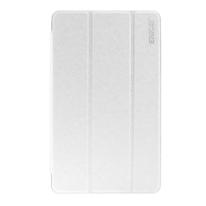 Enkay - Samsung Galaxy Tab E 8.0 Tablet Hülle - dreifach faltbar - weiss
