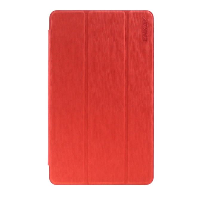 Enkay - Samsung Galaxy Tab E 8.0 Tablet Hülle - dreifach faltbar - rot