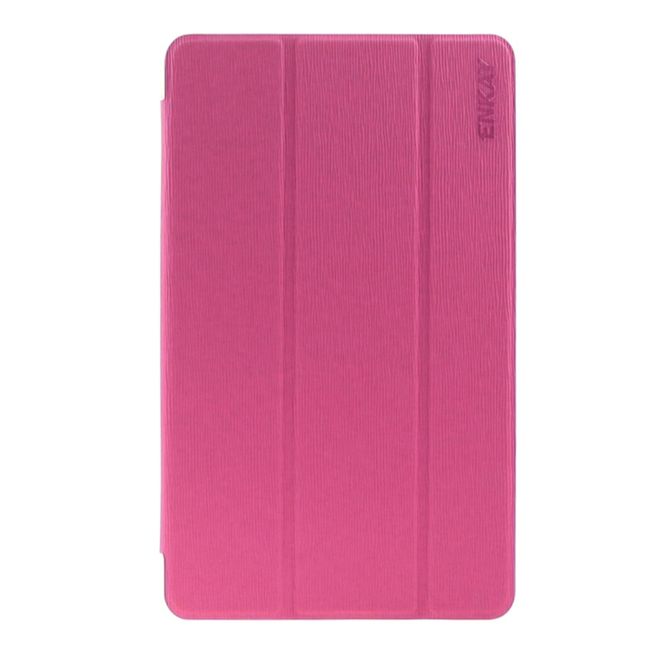 Enkay - Samsung Galaxy Tab E 8.0 Tablet Hülle - dreifach faltbar - rosa