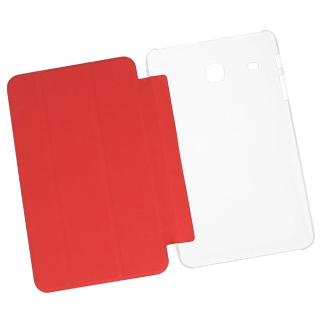 Enkay - Samsung Galaxy Tab E 8.0 Tablet Hülle - dreifach faltbar - rot
