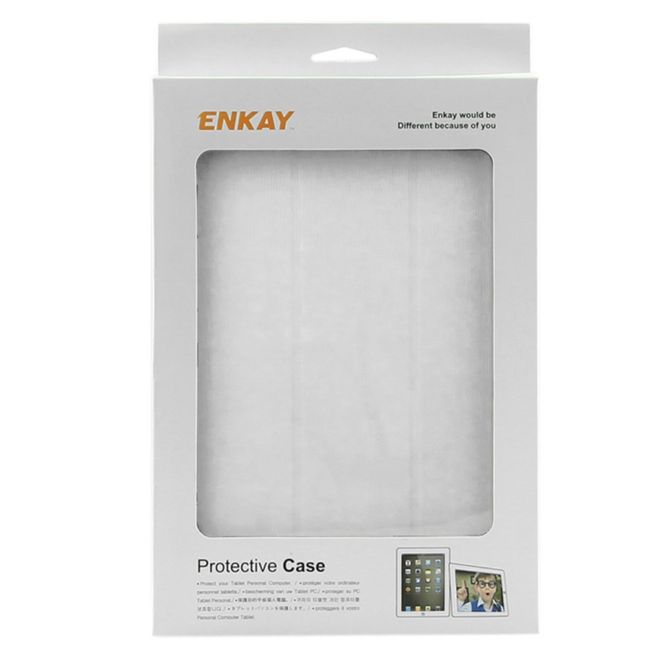 Enkay - Samsung Galaxy Tab E 8.0 Tablet Hülle - dreifach faltbar - weiss