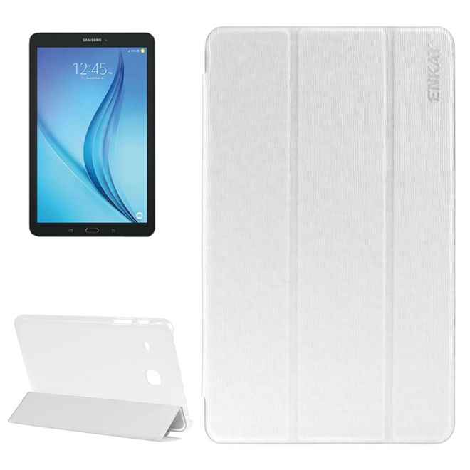 Enkay - Samsung Galaxy Tab E 8.0 Tablet Hülle - dreifach faltbar - weiss