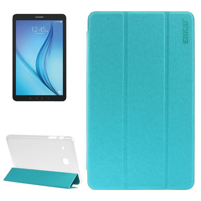 Enkay - Samsung Galaxy Tab E 8.0 Tablet Hülle - dreifach faltbar - blau