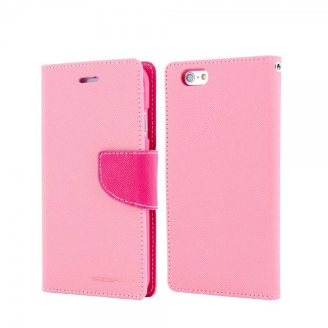 Goospery - Sony Xperia Z5/Z5 Dual Hülle - Handy Bookcover - Fancy Diary Series - rosa/pink