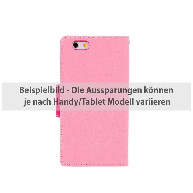 Goospery - Samsung Galaxy Tab A 7.0 Hülle - Tablet Bookcover - Fancy Diary Series - rosa/pink