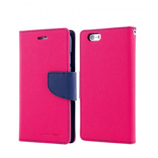 Goospery - Samsung Galaxy Tab 3 10.1 Hülle - Tablet Bookcover - Fancy Diary Series - pink/navy