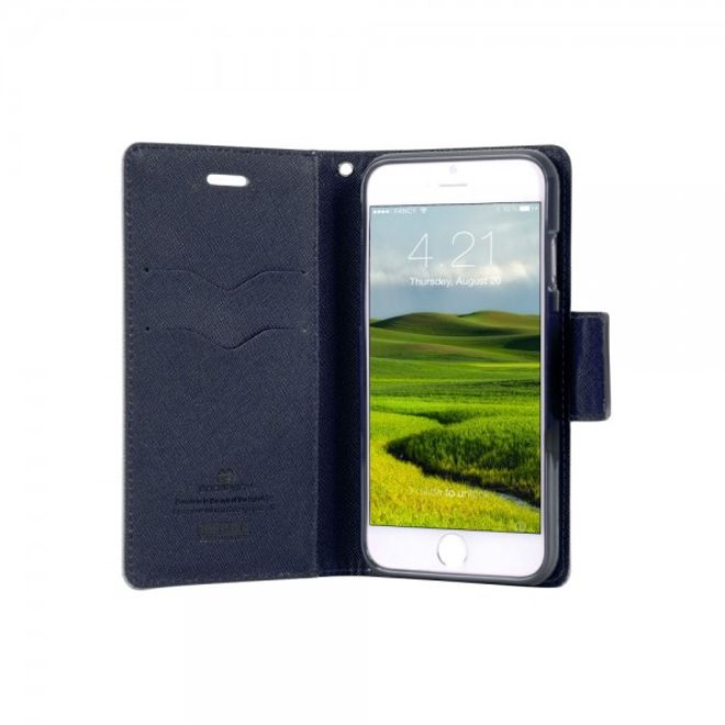 Goospery - Samsung Galaxy Tab 3 10.1 Hülle - Tablet Bookcover - Fancy Diary Series - rot/navy