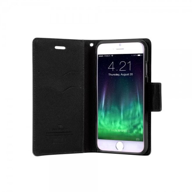 Goospery - Samsung Galaxy Tab 3 8.0 Hülle - Tablet Bookcover - Fancy Diary Series - schwarz