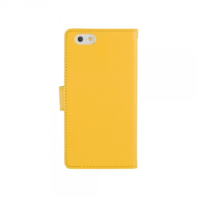 Goospery - Cover für Samsung Galaxy A5 - Handyhülle aus Leder - Rich Diary Series - gelb/rosa