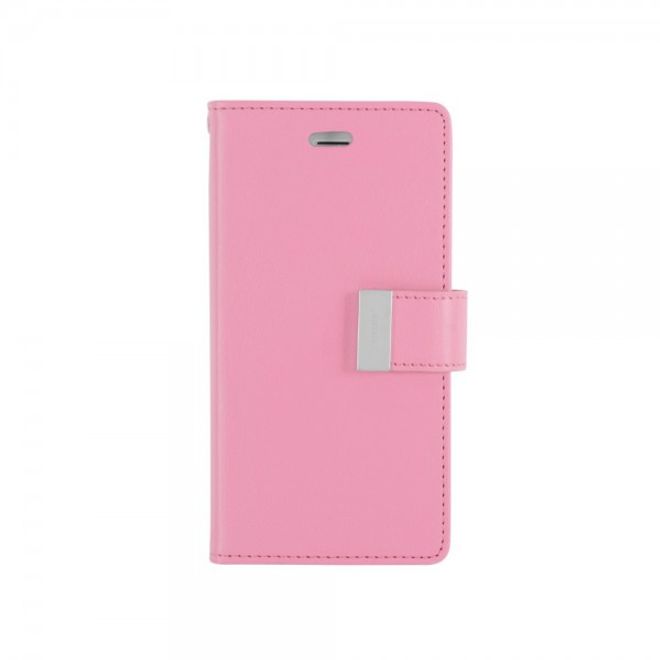 Goospery - Cover für iPhone 6 Plus/6S Plus - Handyhülle aus Leder - Rich Diary Series - rosa/pink