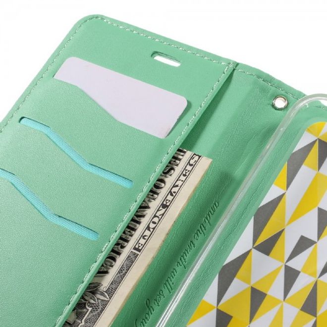 Roar Korea - Asus Zenfone 2 Laser 5.5 Case - Leder Flip Hülle - mit Standfunktion - cyan