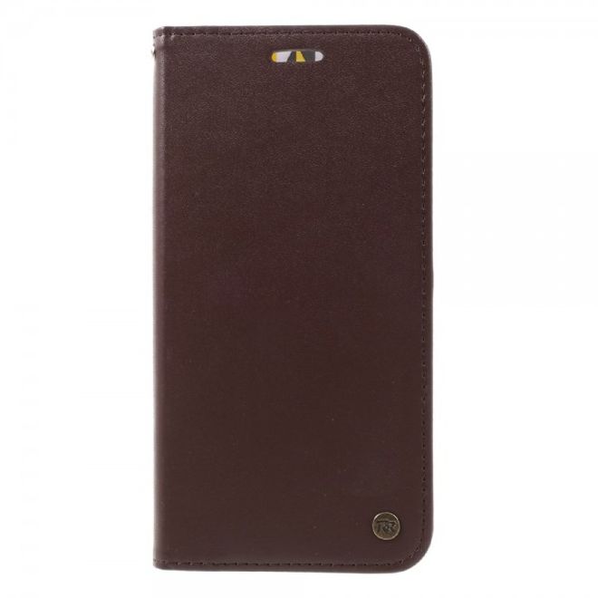 Roar Korea - Asus Zenfone Max Case - Leder Flip Hülle - mit Standfunktion - kaffeefarben