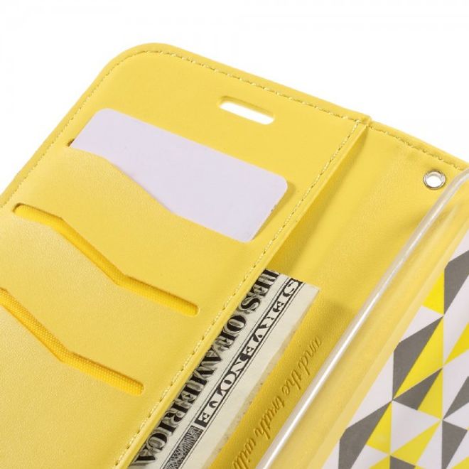 Roar Korea - Asus Zenfone Max Case - Leder Flip Hülle - mit Standfunktion - gelb
