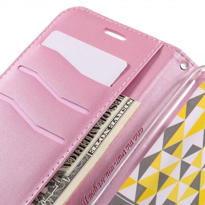 Roar Korea - Asus Zenfone Max Case - Leder Flip Hülle - mit Standfunktion - pink
