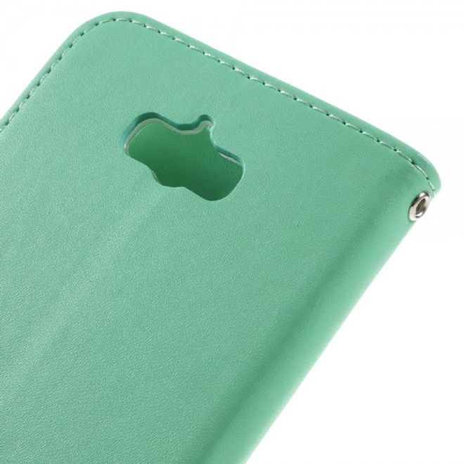 Roar Korea - Asus Zenfone Max Case - Leder Flip Hülle - mit Standfunktion - cyan