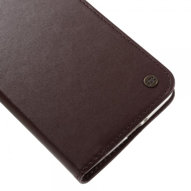 Roar Korea - Asus Zenfone Max Case - Leder Flip Hülle - mit Standfunktion - kaffeefarben