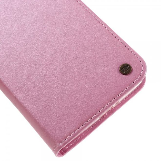 Roar Korea - Asus Zenfone Max Case - Leder Flip Hülle - mit Standfunktion - pink