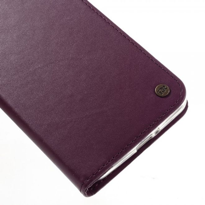 Roar Korea - Asus Zenfone Max Case - Leder Flip Hülle - mit Standfunktion - weinrot