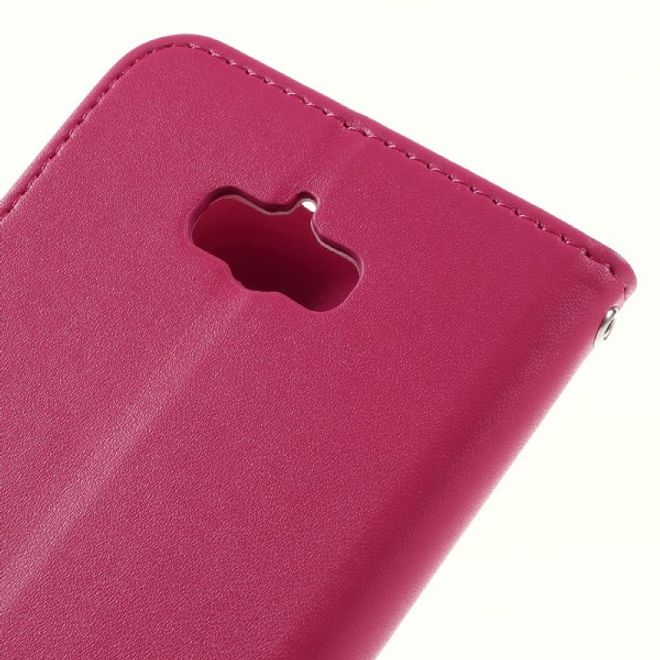 Roar Korea - Asus Zenfone Max Case - Leder Flip Hülle - mit Standfunktion - rosa