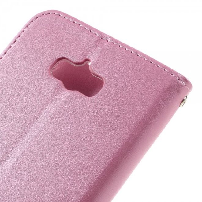 Roar Korea - Asus Zenfone Max Case - Leder Flip Hülle - mit Standfunktion - pink
